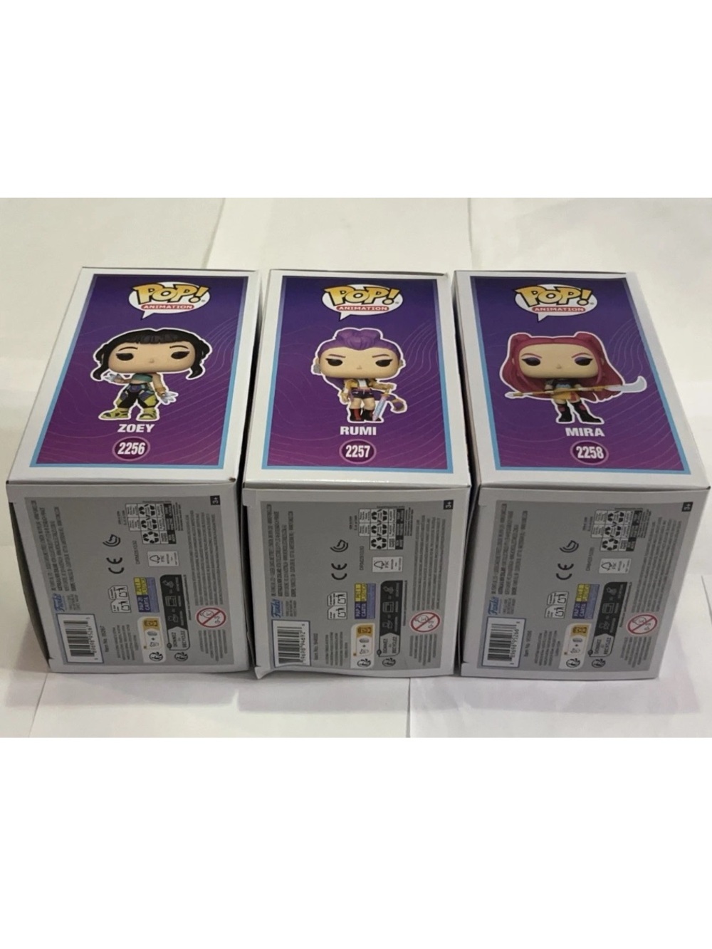 Funko Pop Kpop Demon Hunters 3 Figure Set 2256 2257 2258 Zoey Rumi Mira - Picture 4 of 6